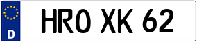 Trailer License Plate